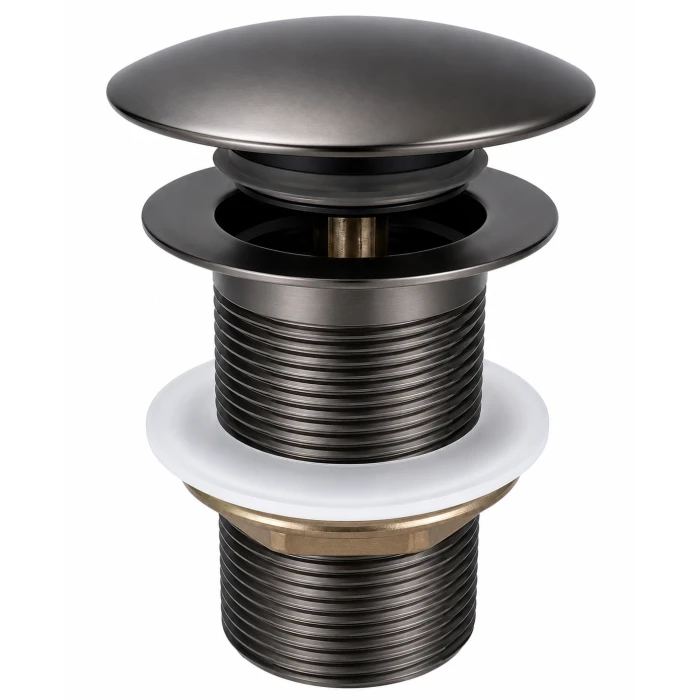 Solid Brass Basin Pop Up Waste No Overflow