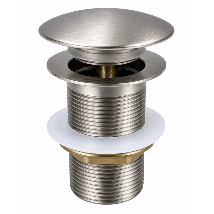 Solid Brass Basin Pop Up Waste No Overflow