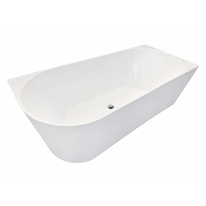 Regio Luna Back and Right Wall Double Curved Luxury Acrylic Bathtub