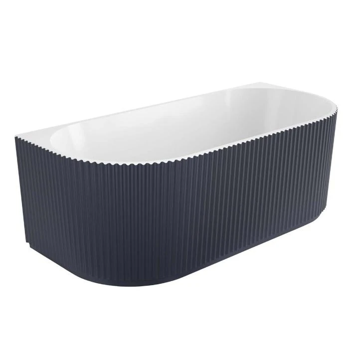 Regio Haven Back to Wall Fluted Rounded Edge Premium Acrylic Bathtub Collection
