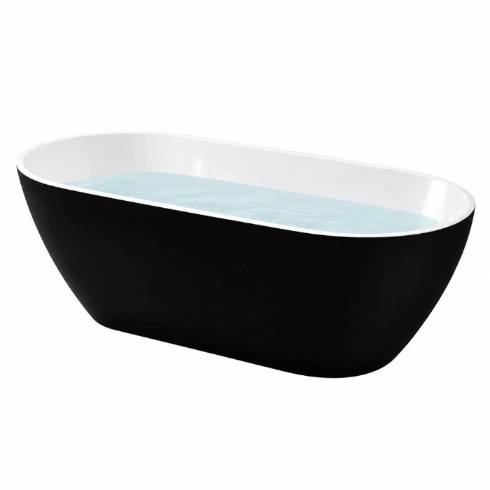 Regio Luna Freestanding Oval Shape Luxury Acrylic Soaking Bathtub Collection Premium