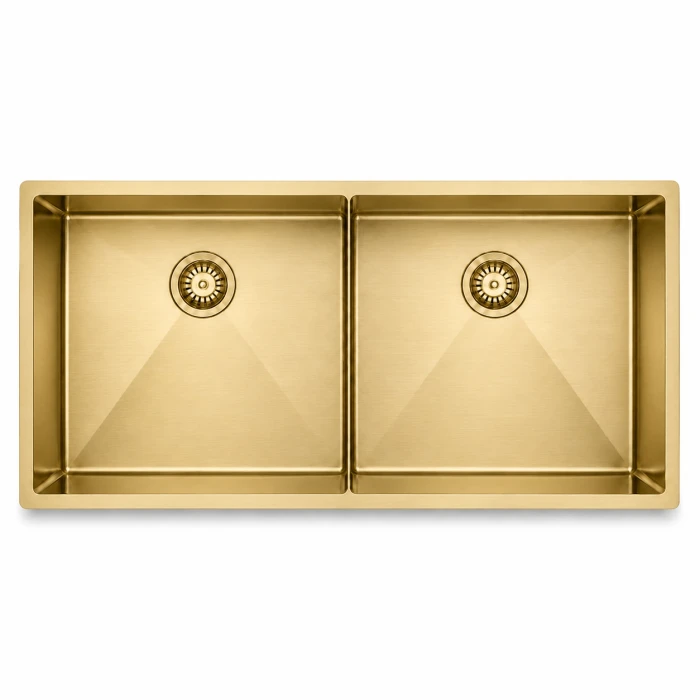Regio 984520 Series Pressed Stainless Steel Double Bowl Kitchen Sink