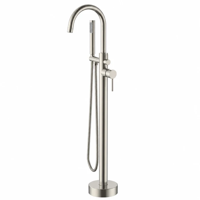 Regio Round Freestanding Bath Mixer with Handheld Shower