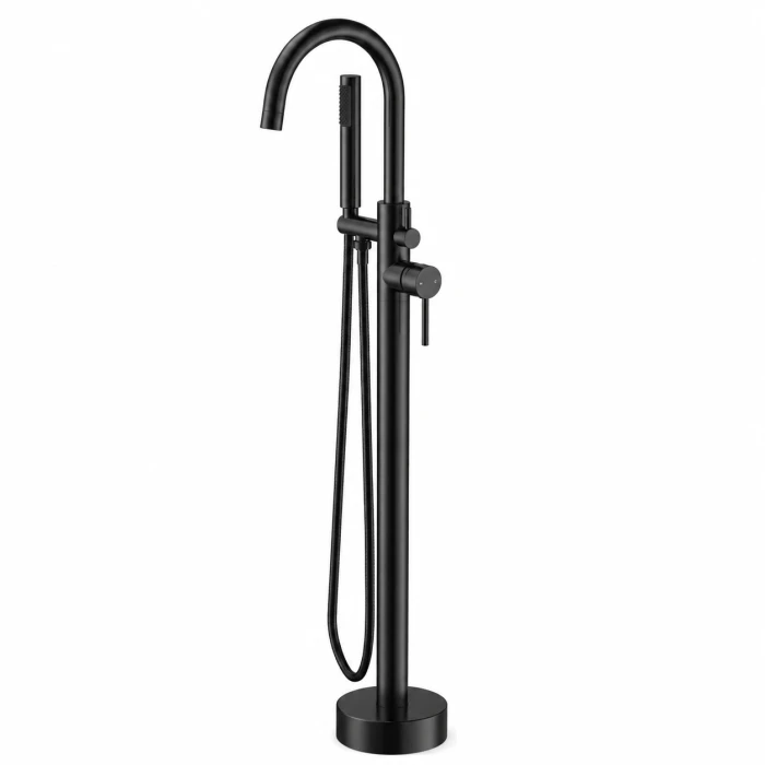 Regio Round Freestanding Bath Mixer with Handheld Shower