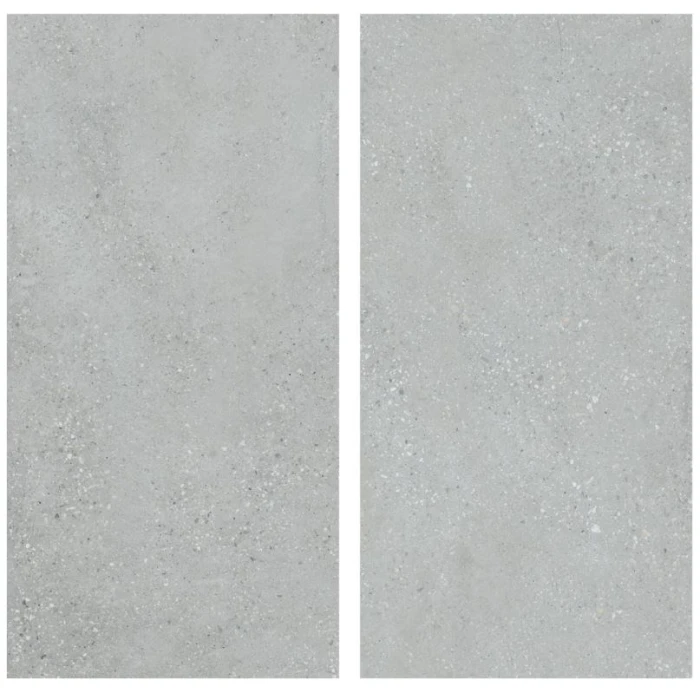 Regio Terrazzo Dark Grey Metro Matt Porcelain Tile 600 by 1200